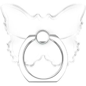 Transparent Clear Butterfly Phone Ring Grips Holder, Finger Ring Stand for Cell Phone Tablet Case