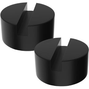 4PCS Universal Rubber Jack Pads, Pinch Weld Side Frame Rail Protectors for Cart Jacks, Car Lifts and Axle Stands.