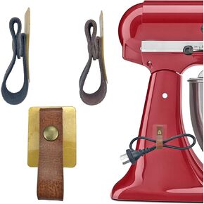 Leather Cord Organizer Cord Wrap Cord Holder Cable Organizer for Wires of Computer Home Appliances (2, Brown)