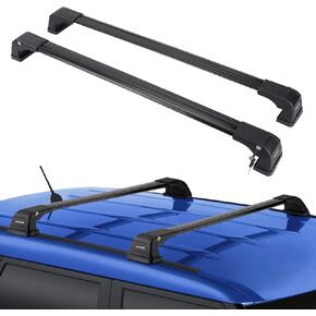 ISSYAUTO Roof Rack Crossbar Compatible with Soul 2014-2019, Cross Bar Roof Rail Luggage Bar Carrier with Lock Key Anti-Theft Only fit Fixed Point