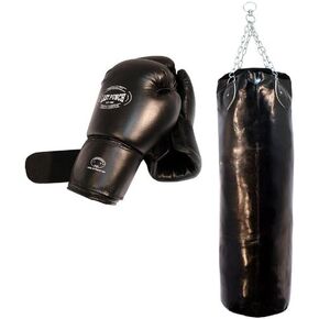Heavy Duty Pro Boxing Gloves & Pro Huge Punching Bag with Chains New Punching