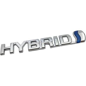 GO-UPP 3D Metal Hybrid Logo Car Side Fender Rear Trunk Emblem Badge Decals Sticker for Jeep Dodge Mercedes BMW Mustang Volvo Nissan VW Ford Honda Toyota Jaguar Car Decoration Accessories