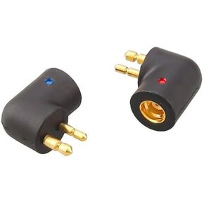 MMCX Cable Connected to ER4P ER4B ER4S ER4PT ER6I Earphone for Etymotic Series Earphone Audio Jack Adapte Curved Shape (Black)