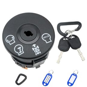 Ignition Switch with Key 4-Position 7-Terminals Compatible with Husqvarna Craftsman Dixon CubCadet 175566 532175566 163968 925-1741 John Deere GY20074 L105 L100 L110 Lawn Mower