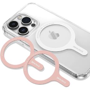 SYNCWIRE for MagSafe Sticker, 3 Pack Metal Ring for Phone Case, Compatible with MagSafe Ring, Work with Wireless Charging, Magnetic Conversion Kit for iPhone 15/14/13/12/11, Galaxy S23/S22 and More