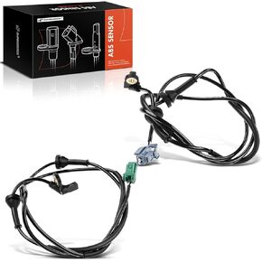 A-Premium ABS Wheel Speed Sensor Compatible with Volvo Models - S60 2001-2009, XC70 2003-2007, S80 1999-2006, V70 2001-2007 - Rear Driver and Passenger Side, 2-PC Set, Replace# 30773742, 30773743