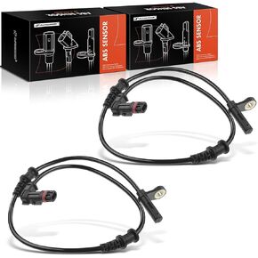 A-Premium ABS Wheel Speed Sensor Compatible with Mercedes-Benz Models - C230, C240, C280, C32 AMG, C320, C350, C55 AMG, CLK320, CLK350, CLK500, SLK280 - Front Driver and Passenger Side, 2-PC Set