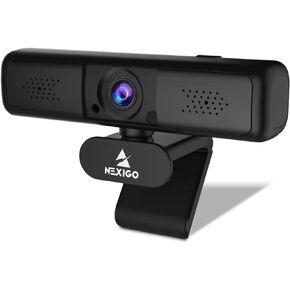 NexiGo N650 2K QHD Webcam with 3X Digital Zoom and Privacy Cover, USB Streaming Web Camera, 80 Degree Widescreen for Online Class Zoom Meeting Skype Teams, PC Mac Laptop Desktop (Renewed)