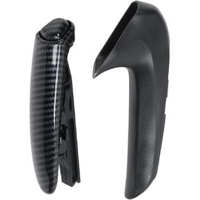 Aramox Car Handbrake Protector,Handbrake Grips Handle Parking Sleeve Protector with Carbon Fiber Pattern Cover Replacement for Civic 2006-2011 OE: 47115 SNA A82