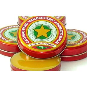 12 Boxes X 10 Grams (Net Weight), Golden Star Balm, Cao Sao Vang Vietnam, Aromatic Balsam F