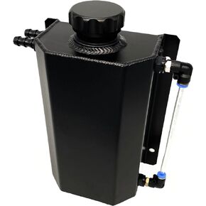 2L Universal Aluminum Radiator Coolant Overflow Expansion Tank Recovery Water Tank Reservoir (chrome)