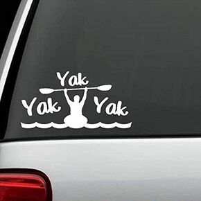 2pcs F#ck It, I'm Going Paddling, Kayaking Stickers, Funny Kayak Decals for Canoe Fishing Boat Wall Car Window