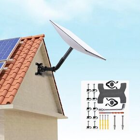 Starlink Mount Kit, Starlink Rooftop, Wall Mount, Starlink Long Wall Mount Starlink Pole Mount, Compatible with V2 Starlink Works with Starlink Internet Kit Satellites Full Mount Kit Included