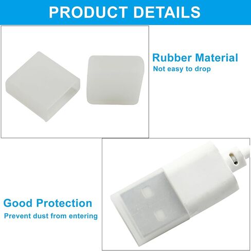 30Pcs USB Plug Protective Cover, Black Anti-Dust USB Protector Caps USB Interface Cover USB Type A Male Plug Protector Stopper in Saudi Arabia