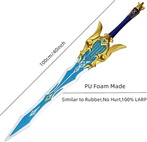 Halloween Prop Fantasy Genshin Impact Mistsplitter Reforged Cosplay Foam Swords, Scepter Blade Costume Birthday Gifts in Saudi Arabia