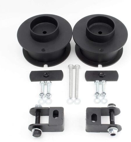 Front Leveling Lift Kit Spring Spacers Compatible for 2014-2023 Dodge Ram 2500 3500 4WD 4X4 + Shock Mounts Relocation Brackets (2.5'') in Kuwait