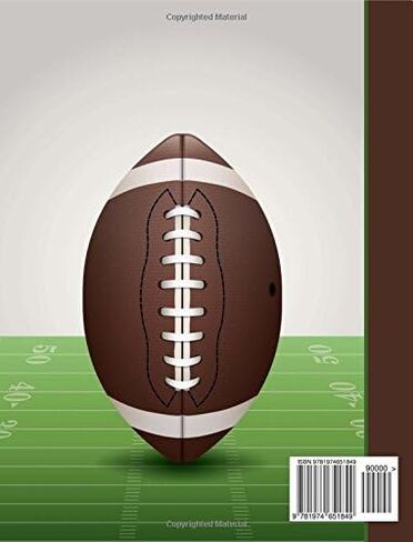 Composition Notebook: Football College Ruled Lined Pages Book (7.44 x 9.69) in Saudi Arabia