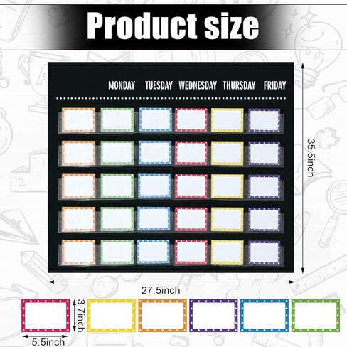 مخطط جيب دوار للمجموعة الصغيرة مع 36 قطعة من بطاقات المسح الجاف مجموعة إدارة مخطط الجيب لوازم المعلم مخطط وظائف الفصل الدراسي الأسود وبطاقات لأنشطة التعلم التعليمية في الفصل الدراسي in Kuwait