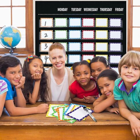 مخطط جيب دوار للمجموعة الصغيرة مع 36 قطعة من بطاقات المسح الجاف مجموعة إدارة مخطط الجيب لوازم المعلم مخطط وظائف الفصل الدراسي الأسود وبطاقات لأنشطة التعلم التعليمية في الفصل الدراسي in Kuwait