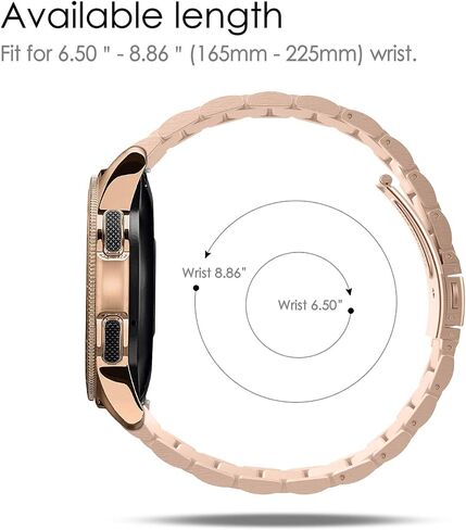 حزام Fintie متوافق مع ساعة Samsung Galaxy Watch 6/4 Classic 47mm 43mm / 42mm 46mm، Watch 6/5/4 40mm 44mm، Watch 5 Pro 45mm، 20mm سوار بديل من الفولاذ المقاوم للصدأ in Saudi Arabia