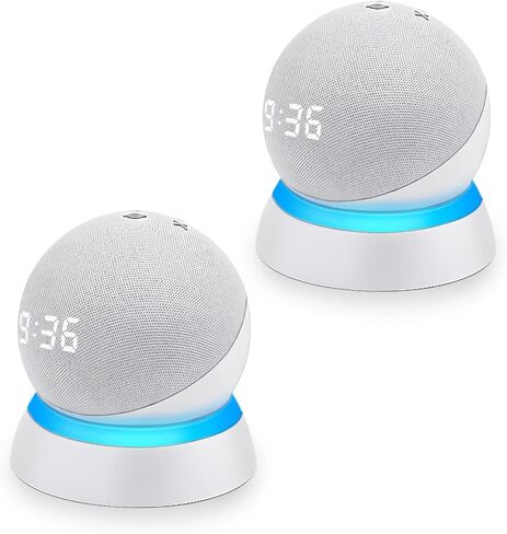 Table Stand for Echo Dot 5th Generation, C YECEN Desktop Holder Mount for Echo Dot 5th & 4th Gen, Base Bracket with Light Guide and with Built-in Cable Management in Kuwait