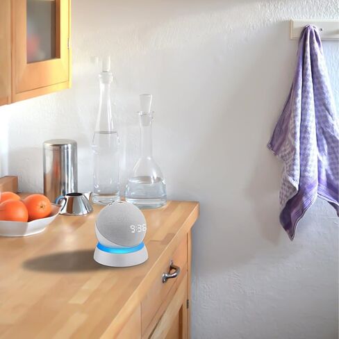 Table Stand for Echo Dot 5th Generation, C YECEN Desktop Holder Mount for Echo Dot 5th & 4th Gen, Base Bracket with Light Guide and with Built-in Cable Management in Kuwait