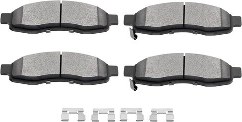 SCITOO Ceramic Brake Pads, 4pcs Front Brake Pads Brakes Kits fit for 2004-2006 for Infiniti QX56,2005-2006 for Nissan Armada,2004 for Nissan Pathfinder Armada,2004-2007 for Nissan Titan in Saudi Arabia
