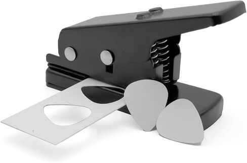 مجموعة هدايا DIY Guitar Pick Punch Mega - صانع اختيار الجيتار المتميز - تتضمن شرائط اختيار - أسود in Saudi Arabia