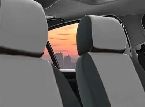 CarsCover Custom Fit 2015-2018 Ford F150 F250 F350 Pickup Truck Neoprene Car Front Seat Covers Gray & Black Sides Driver & Passenger Cover in Kuwait