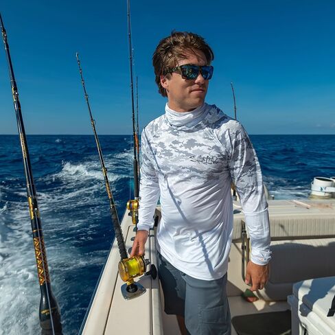 Salt Life Men's Aquatic Journey Lightweight Performance Hoodie in Saudi Arabia