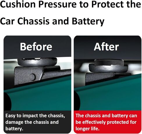 منصات جاك خالية من الرائحة متوافقة مع Tesla Model S / 3 / X / Y Lift Pucks Tesla Accessories البطارية وأداة محول مطاطية لحماية الهيكل مع صندوق تخزين محمول وقفازات، من أجل Tesla بمقبس 25 مم in Kuwait