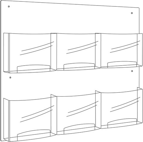 Safco Products 5666CL Clear2c Literature Rack: 3 Magazines & 6 Pamphlets, Increase Visibility & Conversions in Saudi Arabia