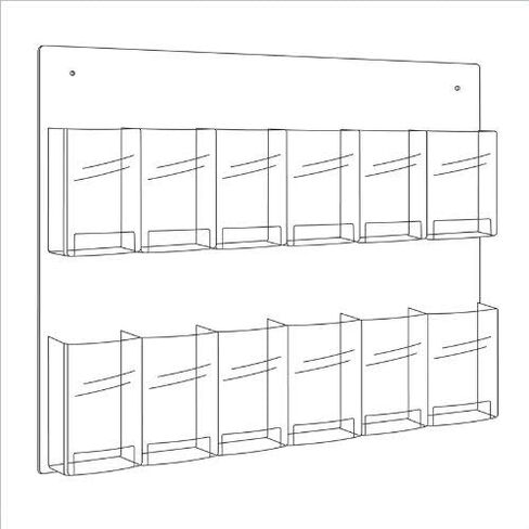 Safco Products 5666CL Clear2c Literature Rack: 3 Magazines & 6 Pamphlets, Increase Visibility & Conversions in Saudi Arabia