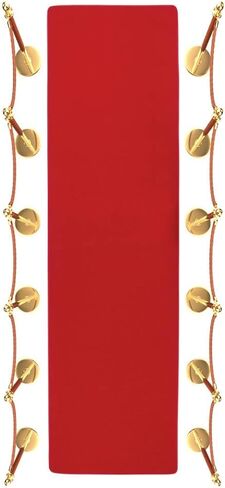 Trademark Innovations Red Carpet Aisle Runner (2' x 8') in Saudi Arabia