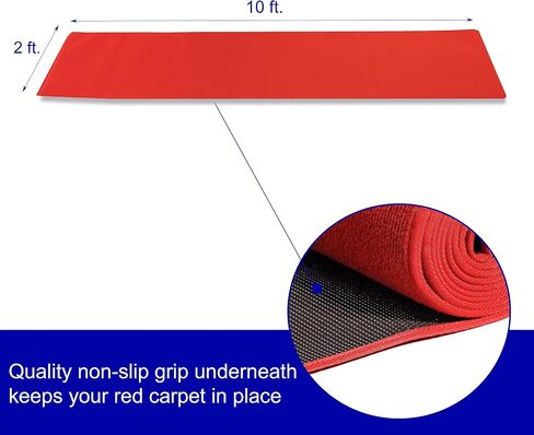 Trademark Innovations Red Carpet Aisle Runner (2' x 8') in Saudi Arabia