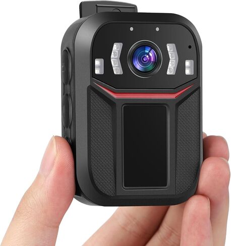 SPIKECAM Super Strong Clip Body Cameras with Audio Video Recording, Night Vision and File Protection, Wearable Body Mounted Video Camera for Security, Law Enforcement,Civilians 64GB in Kuwait