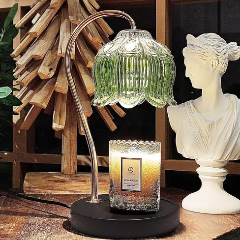Candle Warmer Lamp with Timer & Dimmer, Candle Warmer Light Compatible with Large Jar Candles (Green) in Saudi Arabia