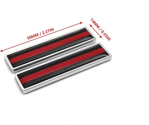 PTDecals 2 PCS Mini DE Germany German Flag Emblem Sticker Decals for Vehicle Auto Car Front Fenders Bumper Side Window Trunk Boot Tailgate(58x14mm) in Saudi Arabia