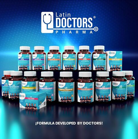 Latin Doctors Hair Growth Supplement to Support Thicker, Fuller Hair, Formulated with Vitamins, Zinc, Biotin, Hylauronic Acid, Copper, Folate, Horsetail Extract for Hair Health & Hydration, 60 Tablets in Saudi Arabia