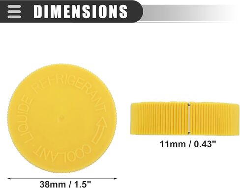 غطاء خزان خزان سائل التبريد من موتفورتي، لسيارة نيسان 350Z 2003-2008، بلاستيك، أصفر in Kuwait