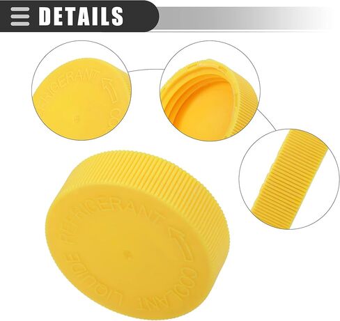 غطاء خزان خزان سائل التبريد من موتفورتي، لسيارة نيسان 350Z 2003-2008، بلاستيك، أصفر in Kuwait