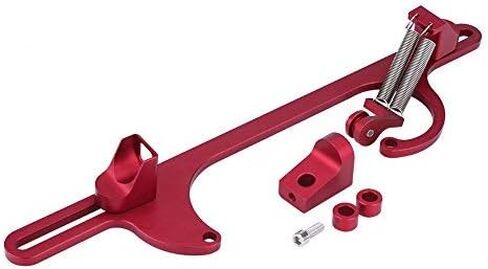 حامل مكربن ​​لكابل خانق من الألومنيوم من Qiilu لمكربن ​​سلسلة Holley 4150 & 4160 (أحمر) in Kuwait