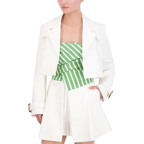 BCBGMAXAZAZAZRIA للسيدات الطويل الأكمام المفتوحة في العنق الأمامي