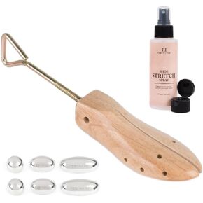 FootFitter Shoe Stretching Spray (4 fl. oz Best Professional One-Way Shoe Stretcher, Women’s Large (9-11.5) COMBO PACK