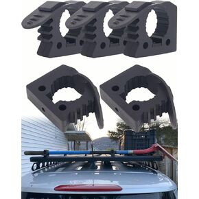Shovel Holder for Truck - Axe Holder Quick-Release Wall Mount Fits 1-1/7'' to 1-3/7'' Diameter Tools Equipment for Rubber Material Shovel Holder for Roof Rack, Boats, Molle Panel, Axe (5 Pack)