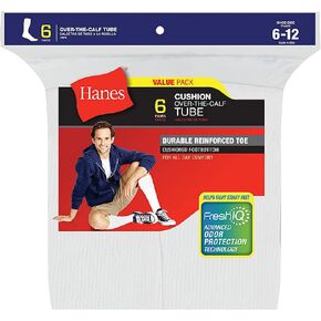 Hanes Over-the-Calf Socks 6-Pack