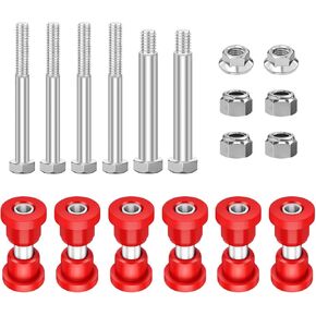 EZGO TXT Spring Bushing Kit With Screw Nut Fits for 1994-Up EZGO TXT/Medalist and 1981-Up Club Car DS Golf Cart Rear Leaf Spring Polyurethane Bushing and Sleeves Replacement 70289G01 70291G02