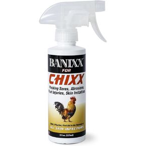 Banixx for Pecking Sores, Bumble Foot, Fowl Pox, Raw Vent Area Infection, Chicken Leg/Foot Injuries