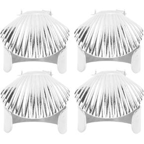 4Pcs Candle Snuffer, Metal Shell Automatic Candle Snuffer Extinguisher, Universal Candle Fire Extinguishing for 0.7 to 1 Diameter Candle (Silver)