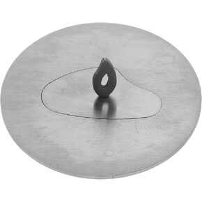 STOBAZA Candle Cover Stainless Steel Candle Topper Scented Candle Jar Lid, Decorative Candle Extinguisher Wick Flame Snuffer Windproof Candles Jar Cover Candle Accessory